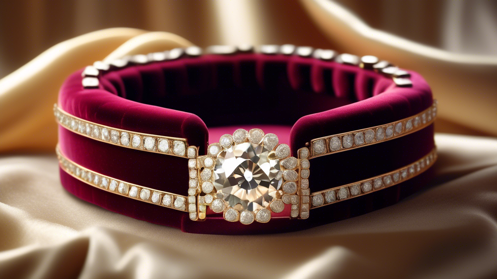 Create an image of a luxurious diamond tennis bracelet elegantly draped over the edge of an open velvet jewelry box, set against a softly lit, vintage-inspired background to convey timeless elegance.