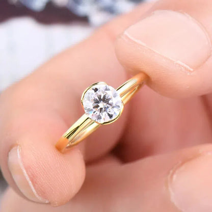 The Clarissa Moissanite Ring