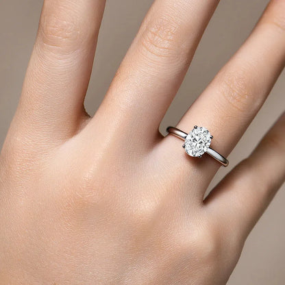 The Isadora Oval Moissanite Ring