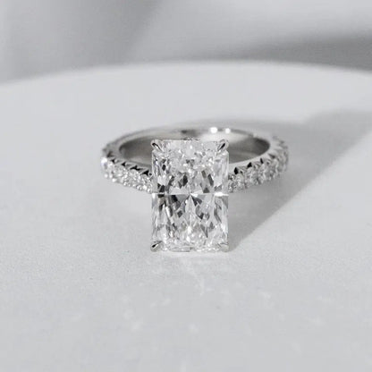 The Marbella Radiant Cut Moissanite Ring