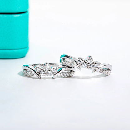 The Crown Moissanite Guard Ring